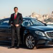 İstanbul'da şoförlü araç kiralama hizmeti sunan lüks Mercedes S-Class