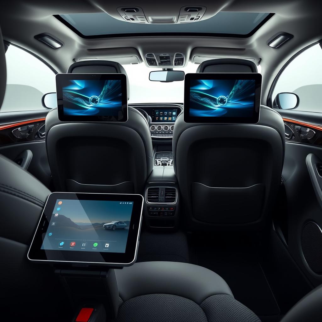 Mercedes S Class multimedya sistemi ve arka koltuk eğlence ünitesi