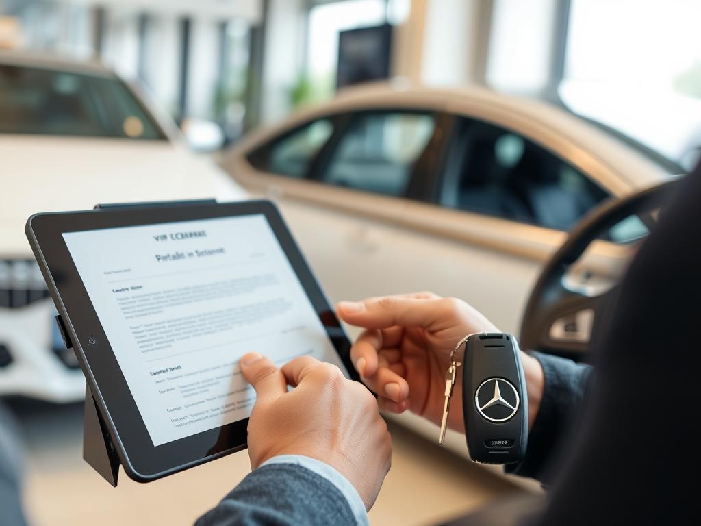 Mercedes kiralama işlemleri ve belgeler