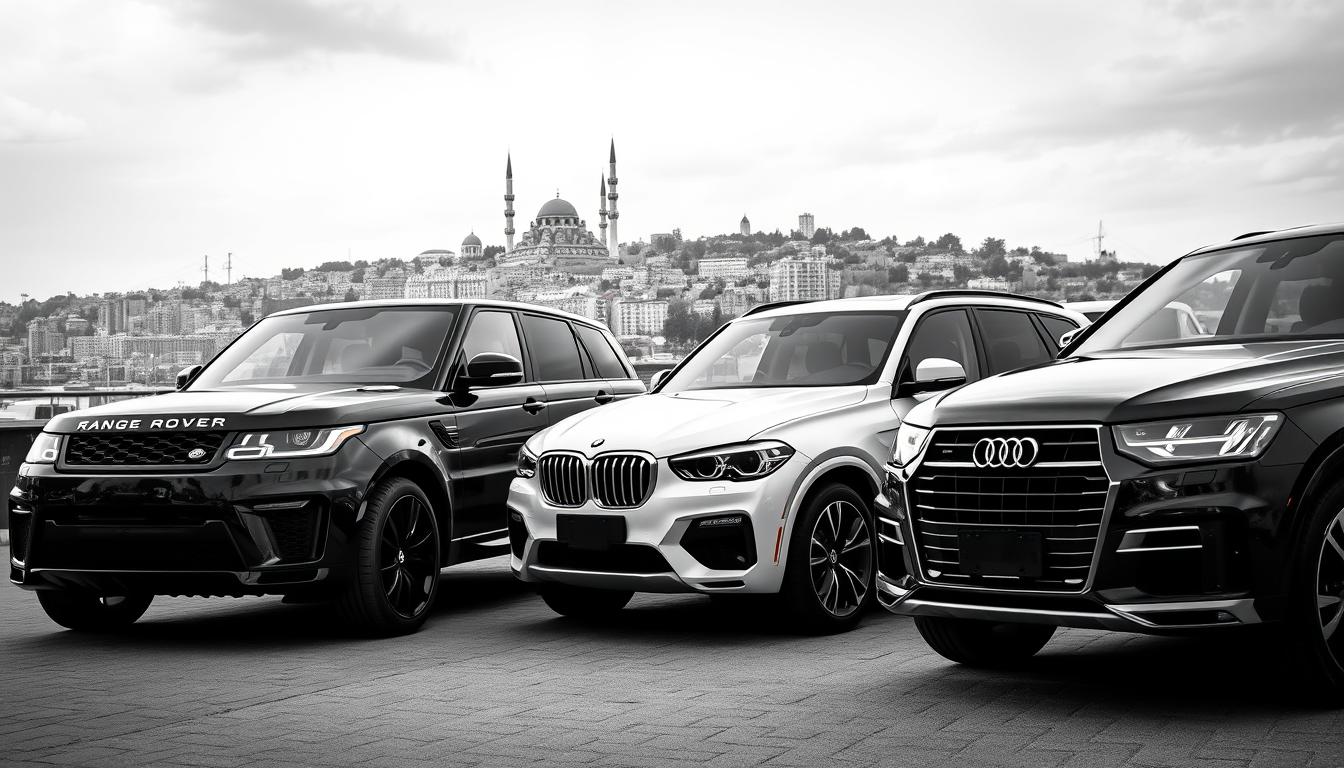 İstanbul'da SUV araç kiralama hizmeti sunan lüks SUV araçlar