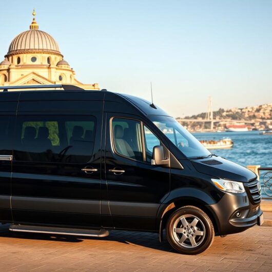 İstanbul'da lüks VIP minibüs kiralama hizmeti sunan Mercedes Vito aracı